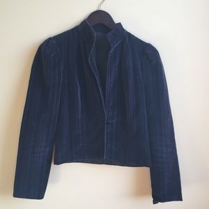 🌼Vintage Laurence Striped Velvet Jacket